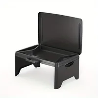 Sturdy and Durable Folding Lap Desk with Extra Storage Space and Dividers, Perfect Laptop Desk and Serving Tray for Bed 3