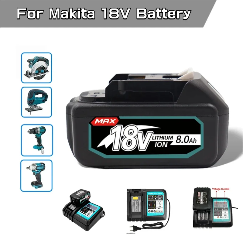 

Special offer For Makita 18V battery electric appliance 3Ah 6Ah 8Ah 12Ah BL1840 BL1850 BL1830 BL1860B LXT400 Rechargeable