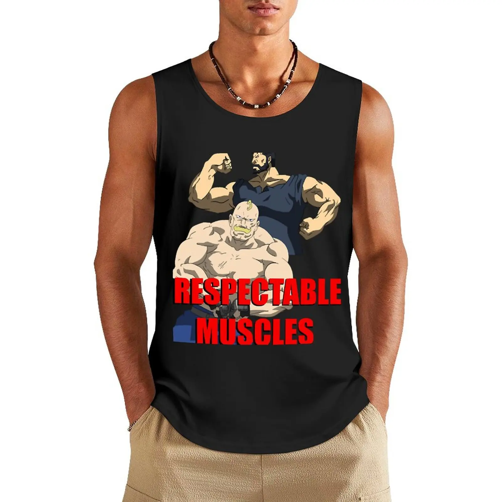 

Respectable Muscles Tank Top Men's sports t-shirt sleeveless t-shirts for men men gym sleeveless gym shirts male
