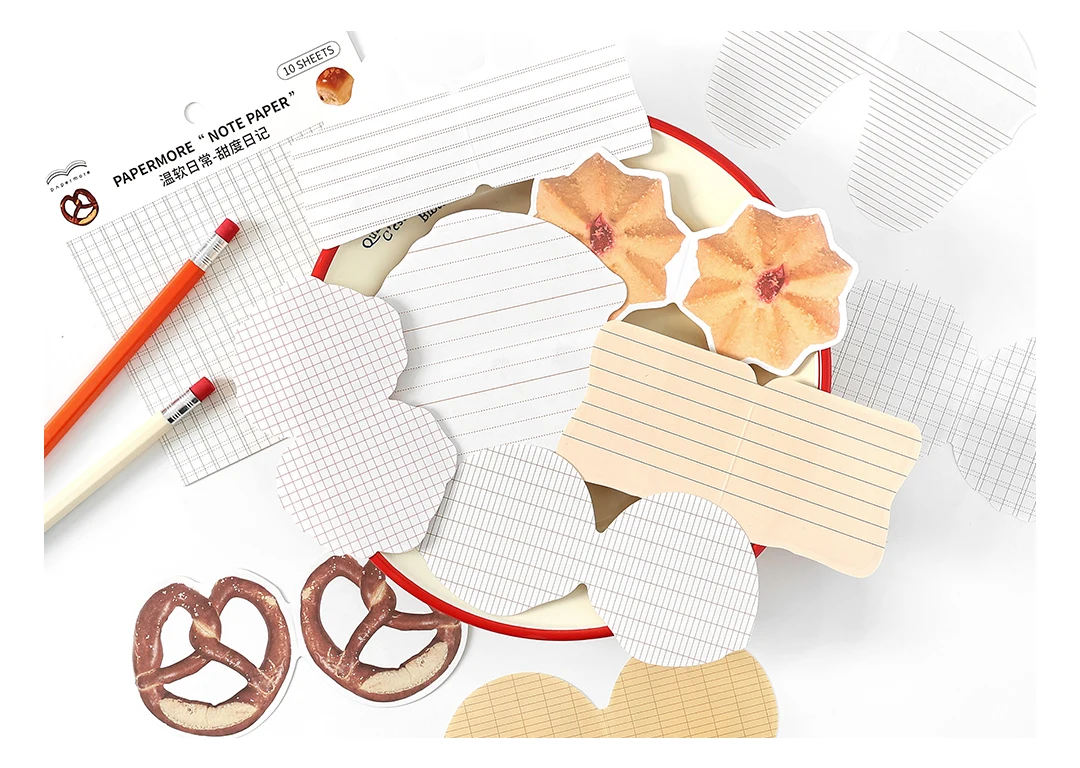 10 stücke Ins Einfache Student Nachricht Memo Papier Schule Bürobedarf DIY Sammelalbum Junk Journal Handgemachte Collage Material Papier – Detail 15