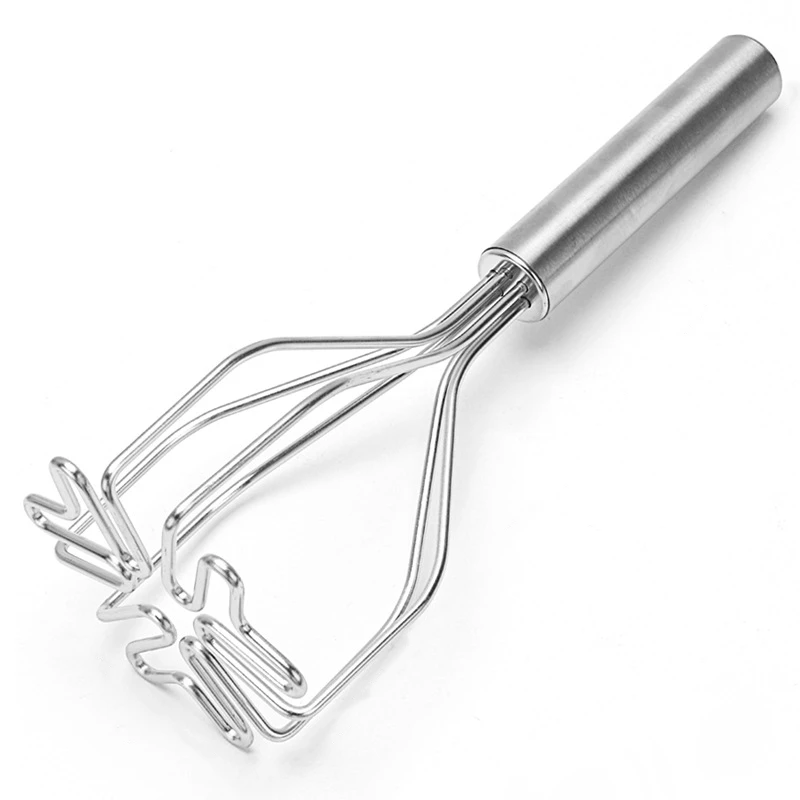 Potato Masher Potatoes Crusher Stainless Steel Pressed Potato Masher Ricer Puree Juice Maker Potato Pusher Smooth Mashed Fruit Tools Kitchen