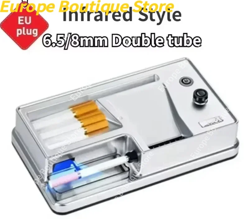 מכונת גלילה חשמלית דו-שימושית עם חיישן אינפרא אדום 6.5mm 8mm מכונת התזה אוטומטית לעישון אביזרים