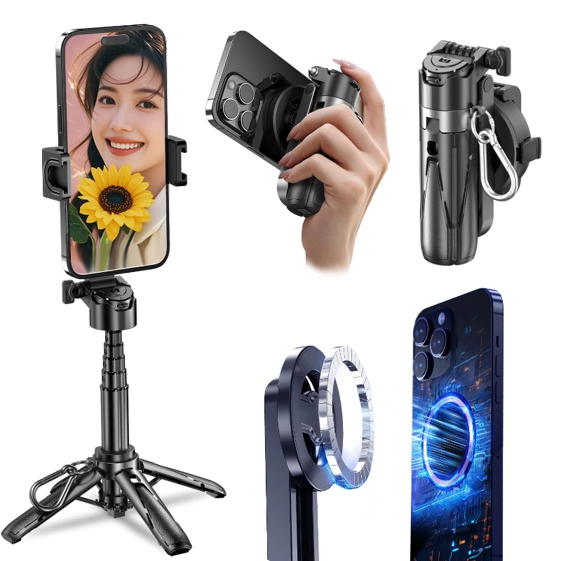 Smartphone Selfie Stick Magnetic Multi-functional Grip Magsafe For HUAWEI XIAOMI SAMSUNG