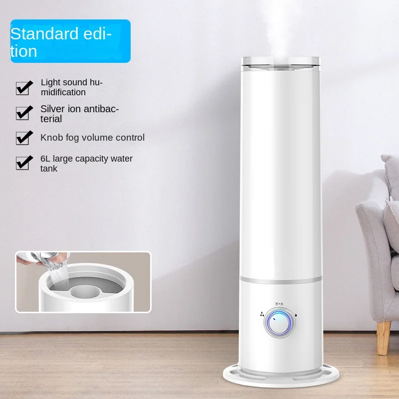 

Domestic Humidifier Pregnant Mom and Baby Mute Large Capacity Aromatherapy Purification Floor Bedroom Heavy Fog Sprayer