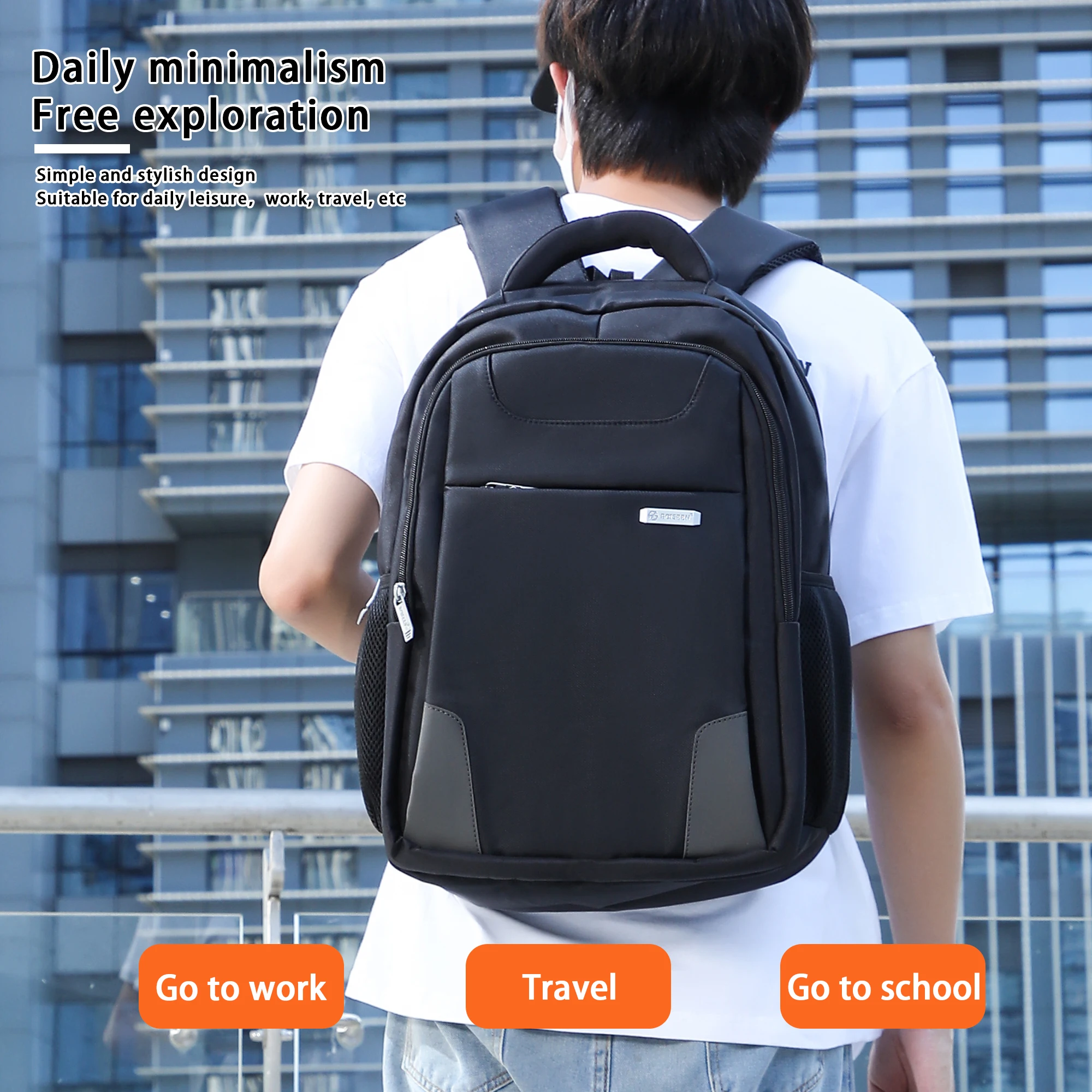 1Pcs Men's Multifunctional Business Backpack, Extra Large Capacity Multi-Compartment Laptop Bag, Large Backpack