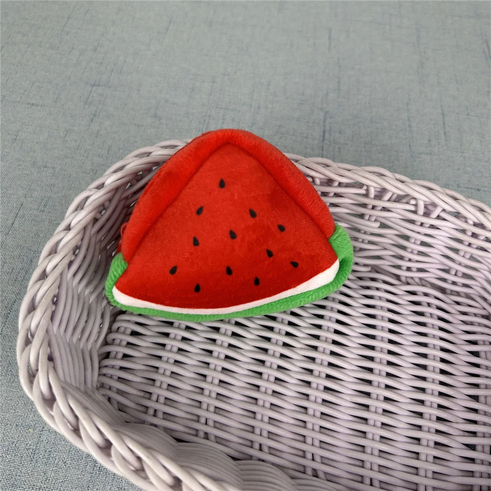 40개 동전 가방 플러시 장난감 지갑 작은 9*7CM 과일 동전 주머니 혼합 색상