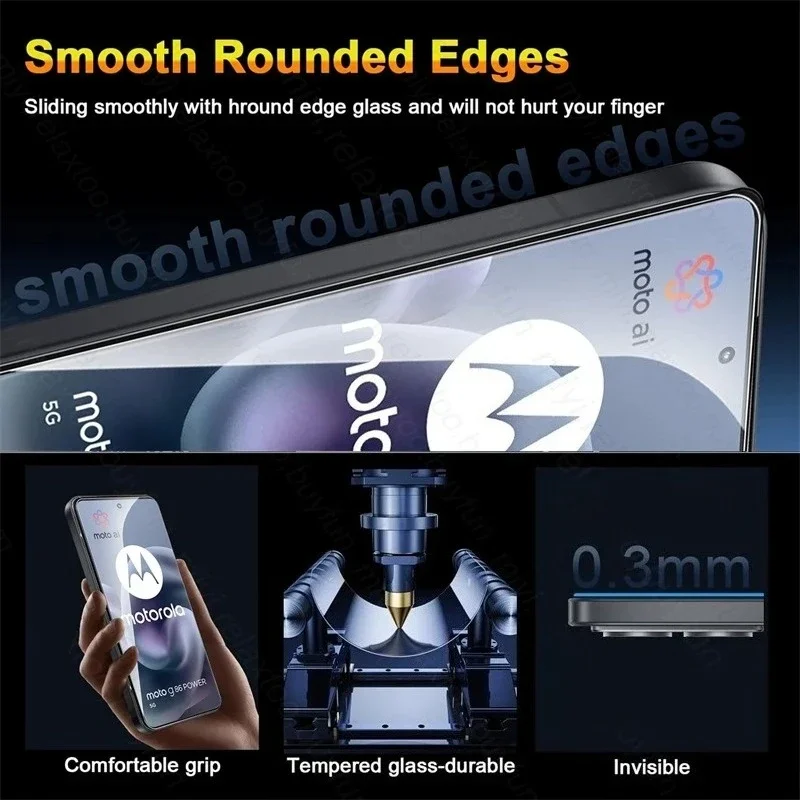 4-Pack 9H Clear Tempered Glass Screen Protector Film