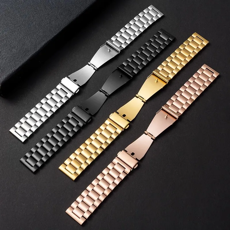 Steel Strap Stainless Steel 22mm Watchband Bracelet Correa Belt