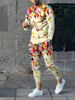 New Men's Long Sleeve Suit 3D Printed Hip Hop Street Style Spring And Autumn Round Neck Sweatshirt And Trousers Jogging Suit 3