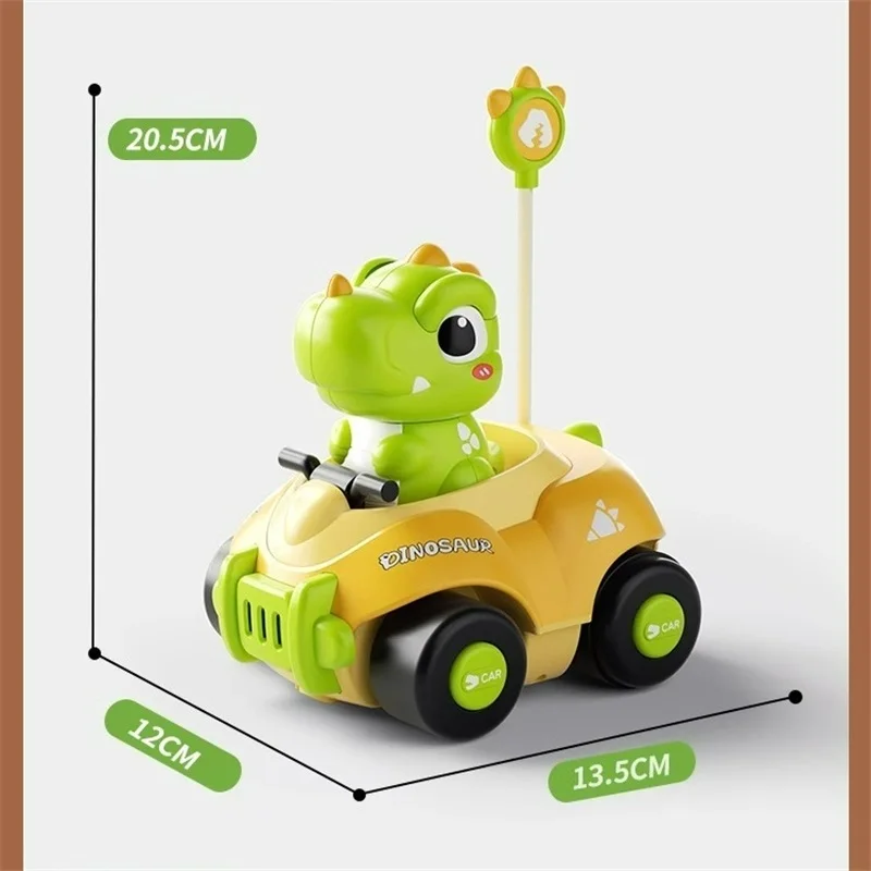 New Cartoon Tyrannosaurus Rex Triceratops Remote Control Car Light Music Parent Child Competition Remote Control Toys Boy Gifts 6