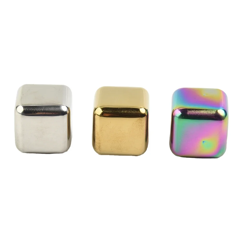 304 Stainless Steel Ice Cubes Set Reusable Chilling Stones for Vodka Whiskey Wine Cooling Metal Cube Rock Party Bar Tool ice cubes,whiskey stones