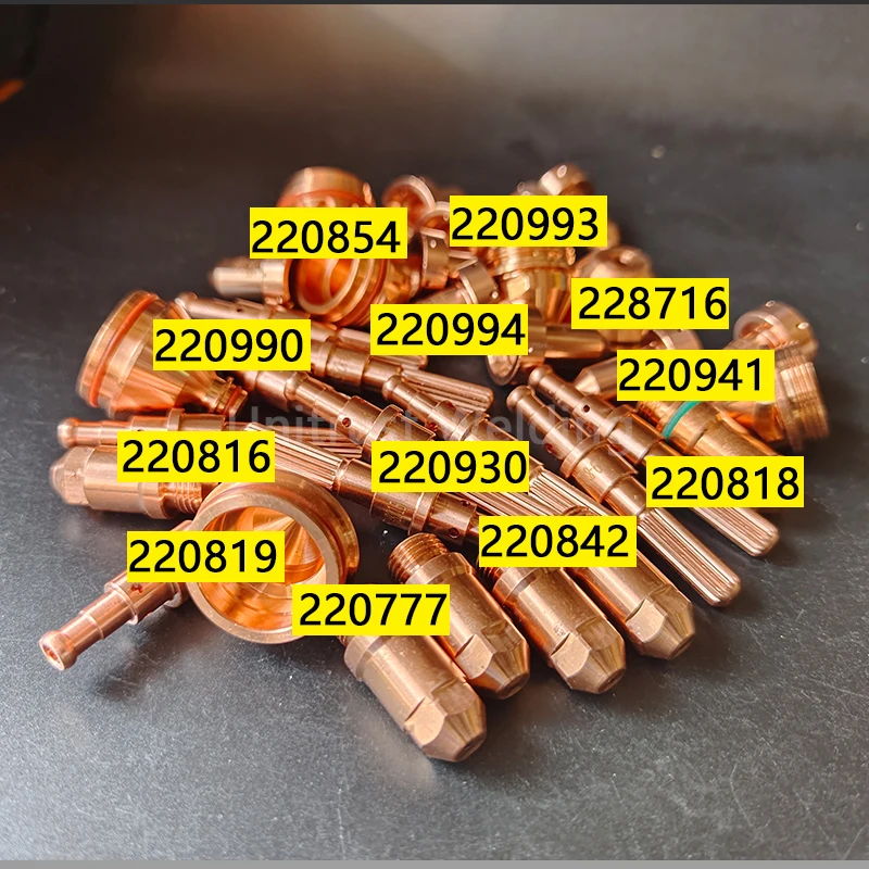 10Pcs Powermax105 Torch Consumable 220842 220777 Electrode 220930 220941 220819 220816 220990 Nozzle 220993 220817 220818 Shield torch consumables