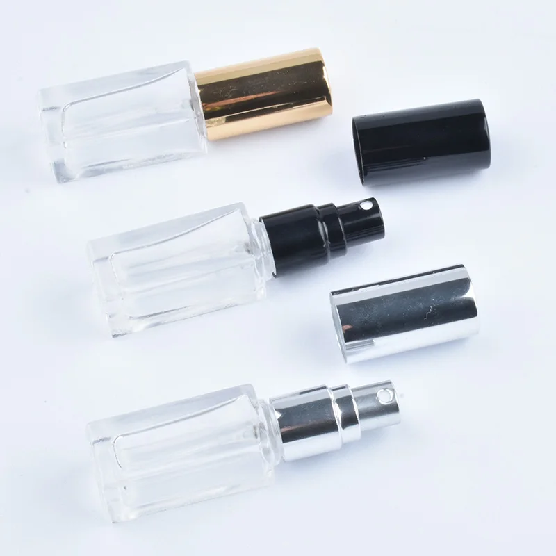 

5ML Transparent Glass Perfume Bottle Mini Portable Perfume Essential Empty Containers Atomizer For Travel