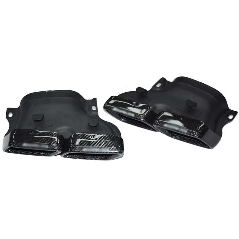 Exhaust Tip for 14-18 Mercedes Benz C-Class W205 Carbon fiber Exhaust Muffler Tip C200 C260 C300 AMG C63S pipe