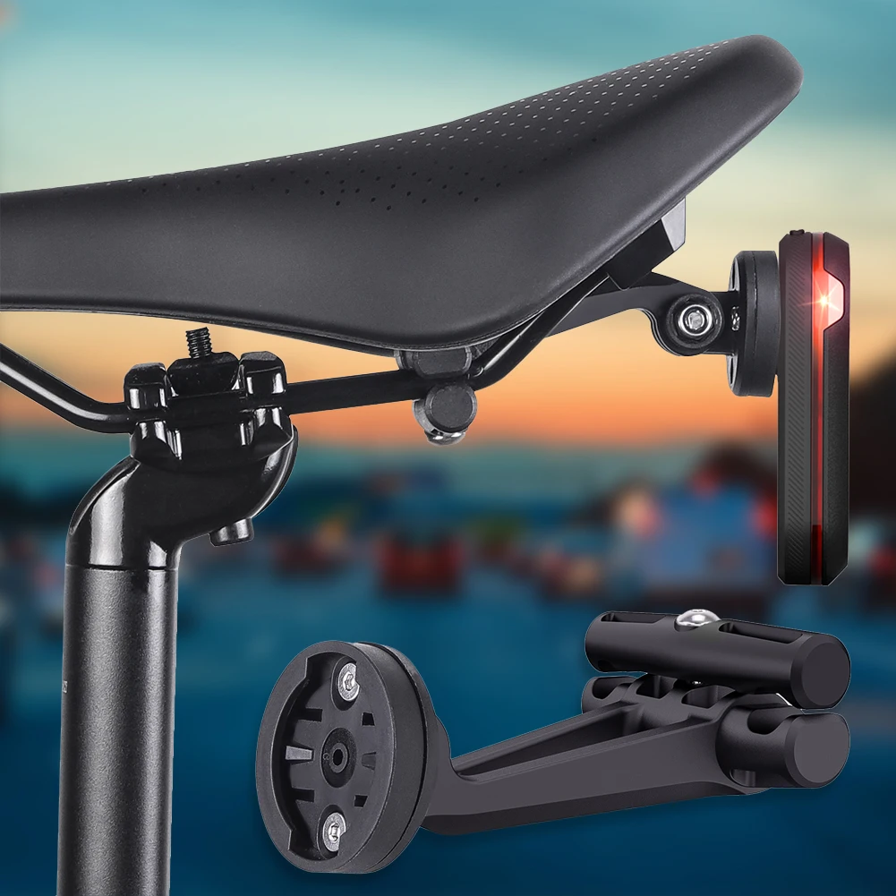 MTB Cycling Bike Lamp Stand Seatpost Mount Bicycle Taillight Saddle Rail Mount Shockproof for Garmin Varia Radar/Action Camera