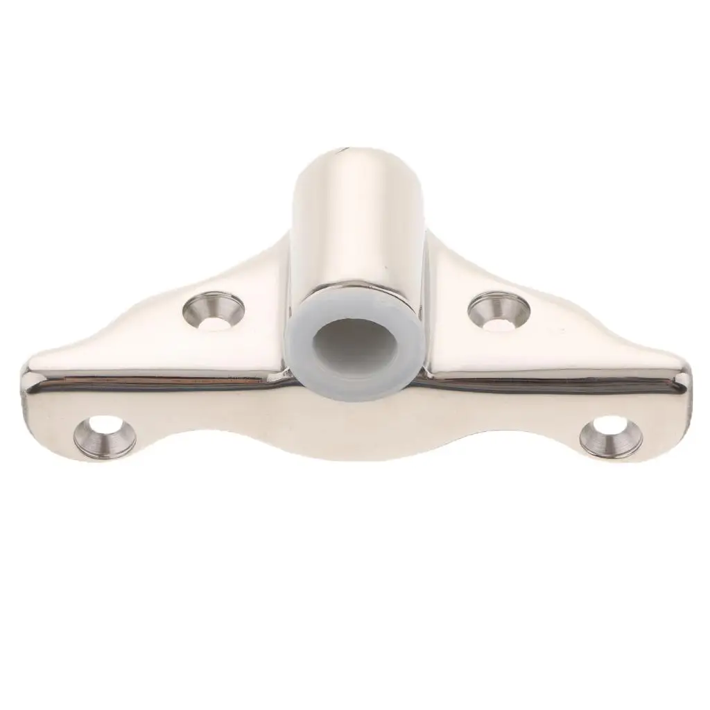 Stainless Steel Boat Oarlock Socket Rowlock Side Mount 3.93x1.38inch