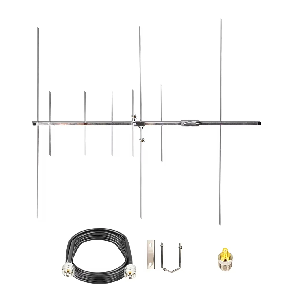 144/430 MHz VHF UHF 야기 안테나 전문 야외용 이중 주파수 지향성 인터콤 장거리 신호 수신 안테나