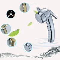 1Pc Shower Head Bidet Shower Toilet Small Nozzle With Start/stop Button Boat Camping Motorhome Shower Bathroom Accessories 2