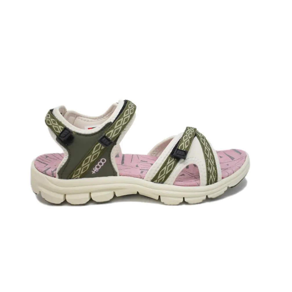 SANDALIA JOHN SMITH PARA MUJER EN PIEL +8000 Modelo Trion. Con Ajuste Mediante Doble Tira De Velcro. Mediasuela De Phylon