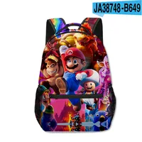 Marioed Super Mario Large Capacity School Bag Fully Printed Fashion Backpack  Backpack Birthday Gift Mochila 1