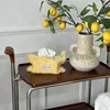 Nordic Style Hanging Plush Napkin Boxes Solid Color Issue Bag Thread Napkin Holder Tissue Bag Storage Napkins 5