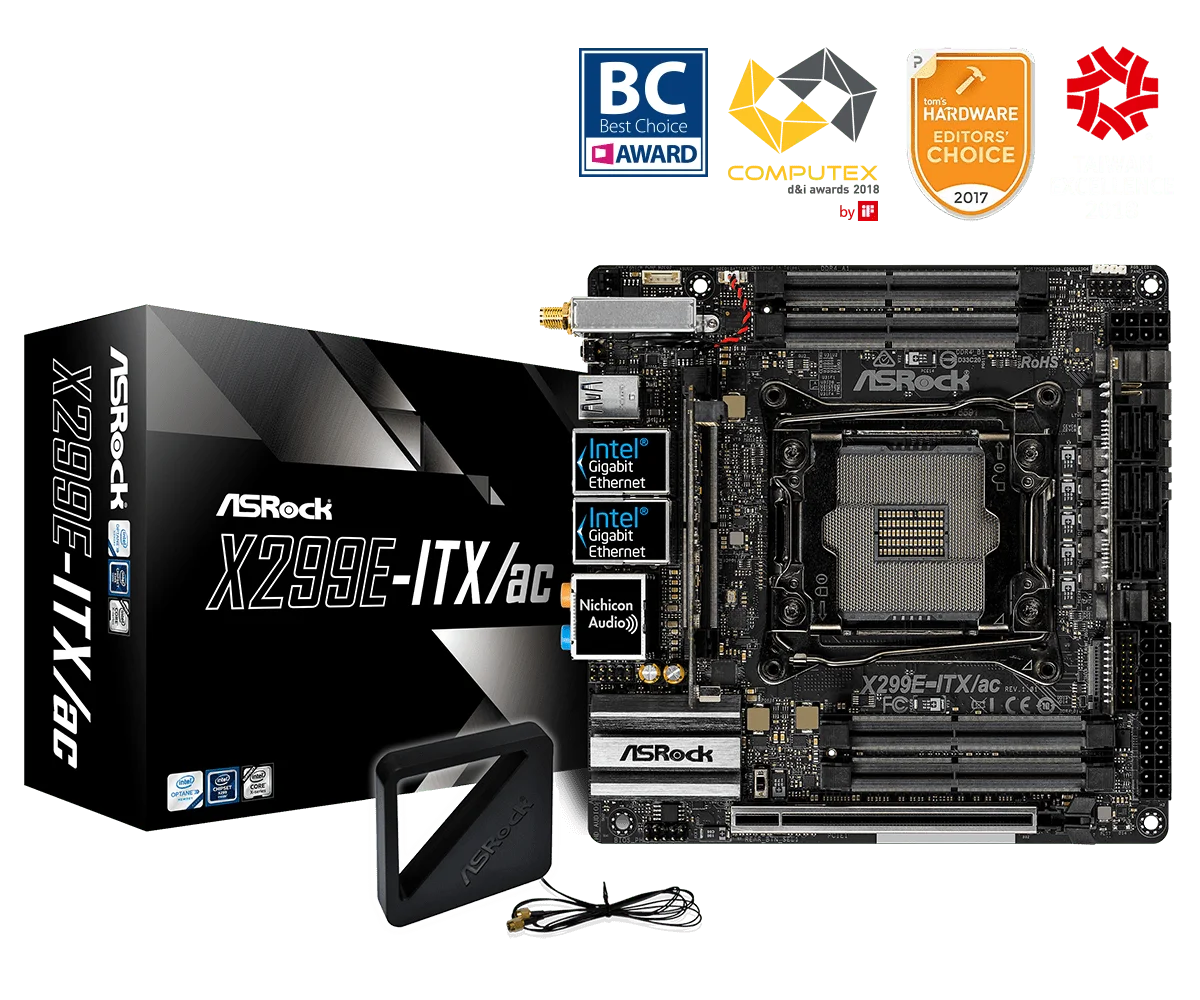 ASRock X299E-ITX/ac Mini ITX Motherboard DDR4 Intel X299 LGA