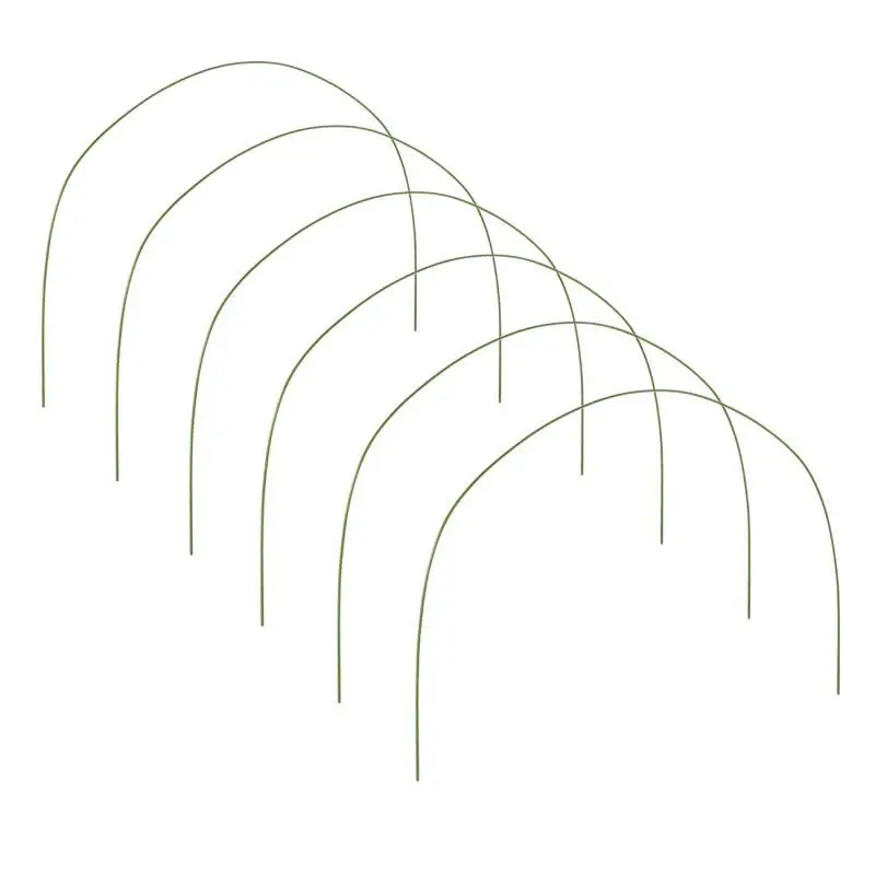 6/12PCS Greenhouse Hoops Garden Plant Hoop Grow Tunnel Support Hoops Plant Holder Tools For Agricultural Greenhouse 2.4/3.2/4mm
