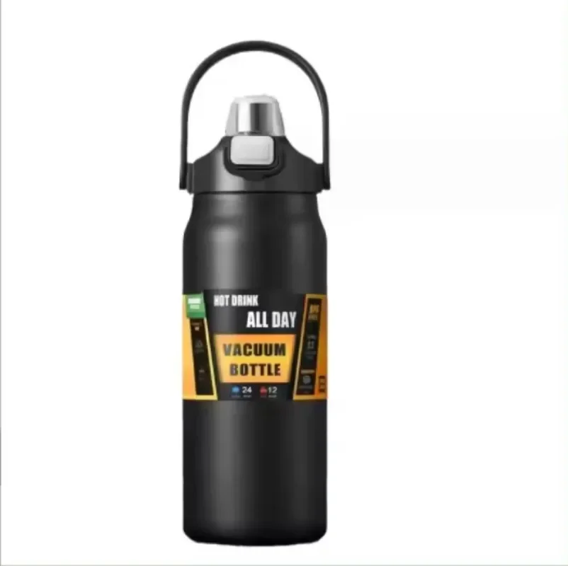 800/1500ML Outdoor Thermos Portable 304 Stainless Steel Thermal Mug Tumbler Vacuum Flask Cold Hot Sports Water Bottle with Straw thermal mug stainless steel thermos bottle thermal water bottle stainless steel water bottle