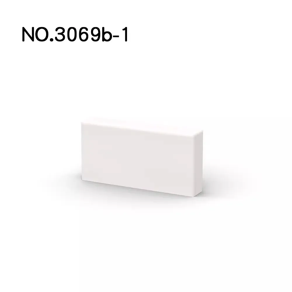 10PCS 1x2 Fliesen Bausteine Groß Zubehör 3069 MOC Ziegel Boden Teile DIY Haus Stadt Straße Basis bord Platte – Detail 3
