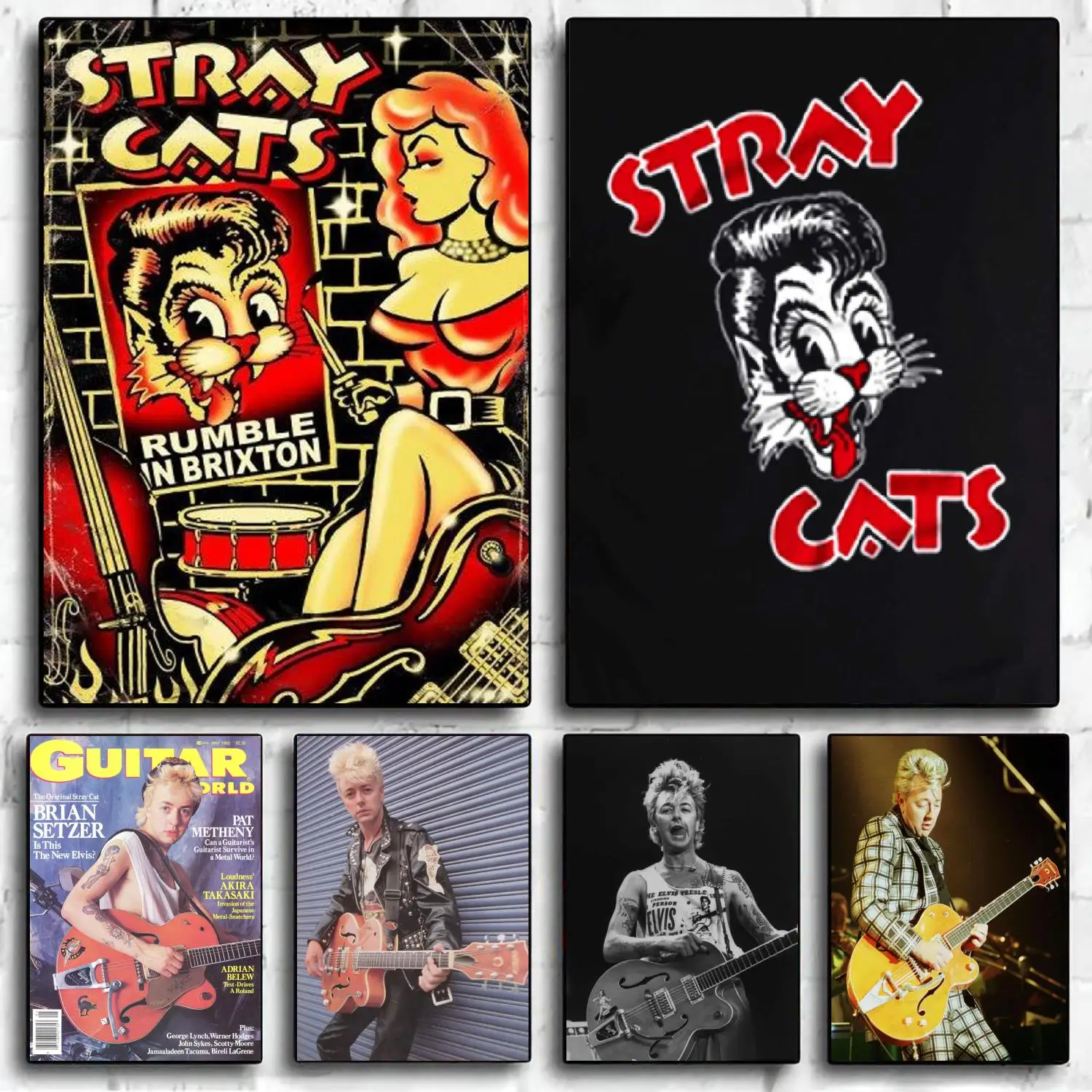 Stray Cats Band Decoration Art Poster Wall Art Personalized Gift