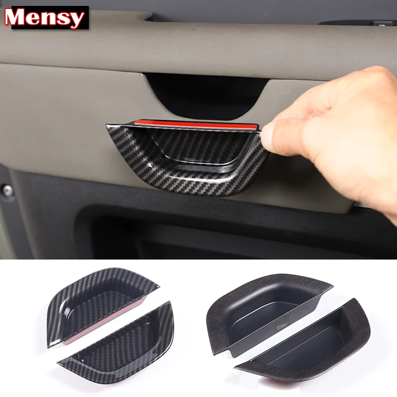 

ABS Carbon Fiber Car Inner Door Handle Side Cover Decorative Sticker For Land Rover Defender 90 110 2020-2023 Accessories