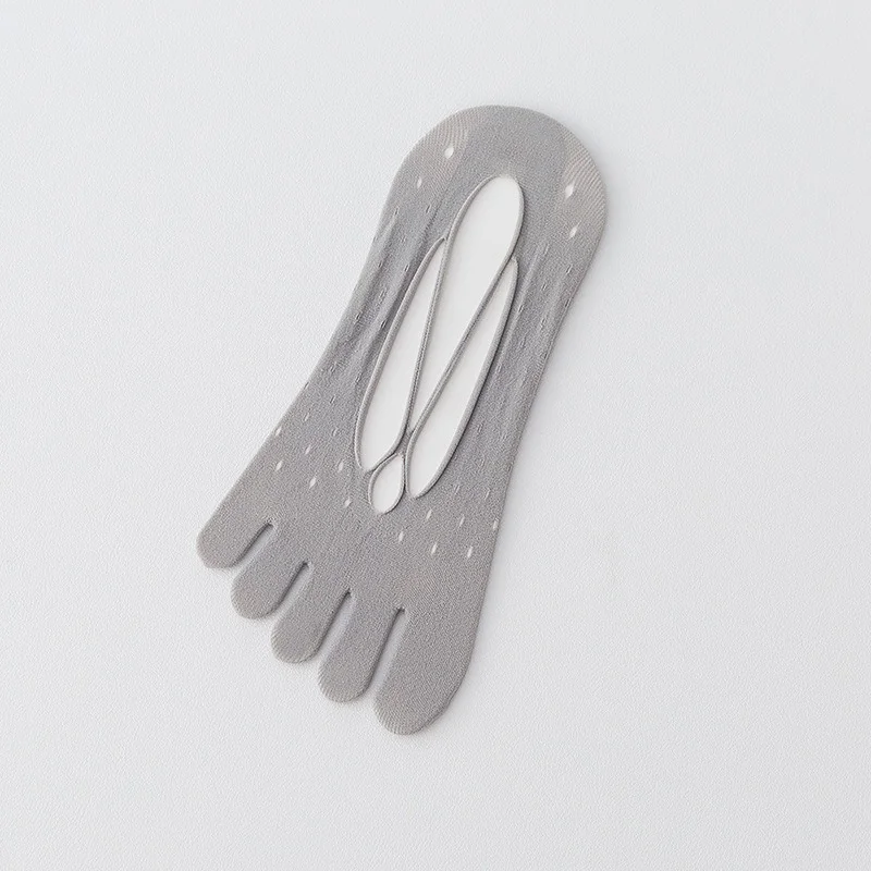 1/3/5 Paar Damen-Socken mit 5 Zehen, dünne Baumwolle, atmungsaktiv, feuchtigkeitsableitend, Zehentrenner, niedrig geschnittene, unsichtbare Bootssocken – Detail 20