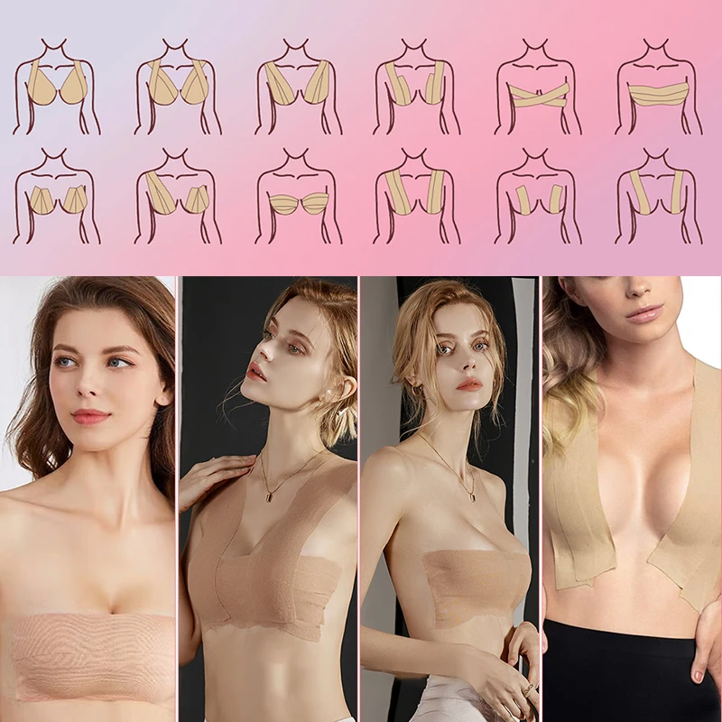 10cm Boob Tape Bras For Women Adhesive Invisible Bra Pasties Breast Lift  Tape Push Up Sticky Nipple Cover Intimates Accessories - AliExpress
