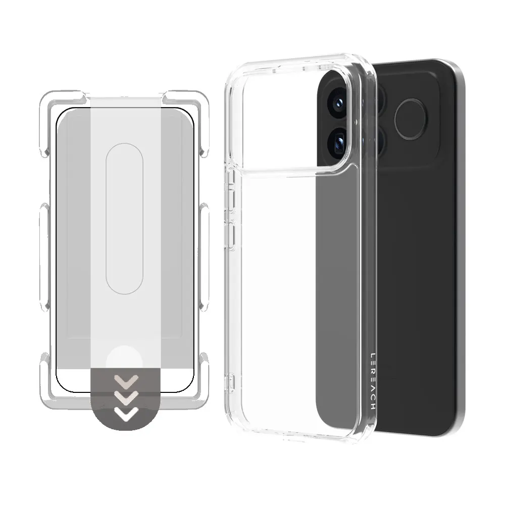 LeReach TOC Transparent TPU Frame with PC Hard Back Cover
