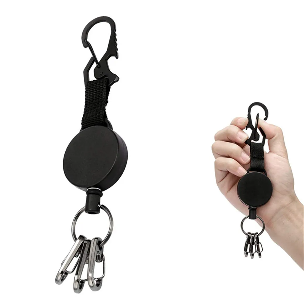New Key Rings Resilience Wire Rope Elastic Car Keychain Recoil Sporty  Retractable Anti Lost Yoyo Ski Pass Id Card Bottle Opener - AliExpress