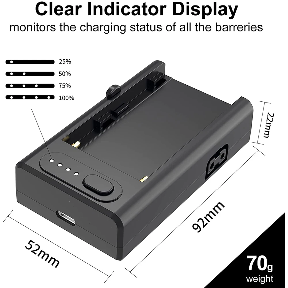 ZGCINE NP-F Battery Charger Multifunctional of PD NPF Fast Charge with Type-C In