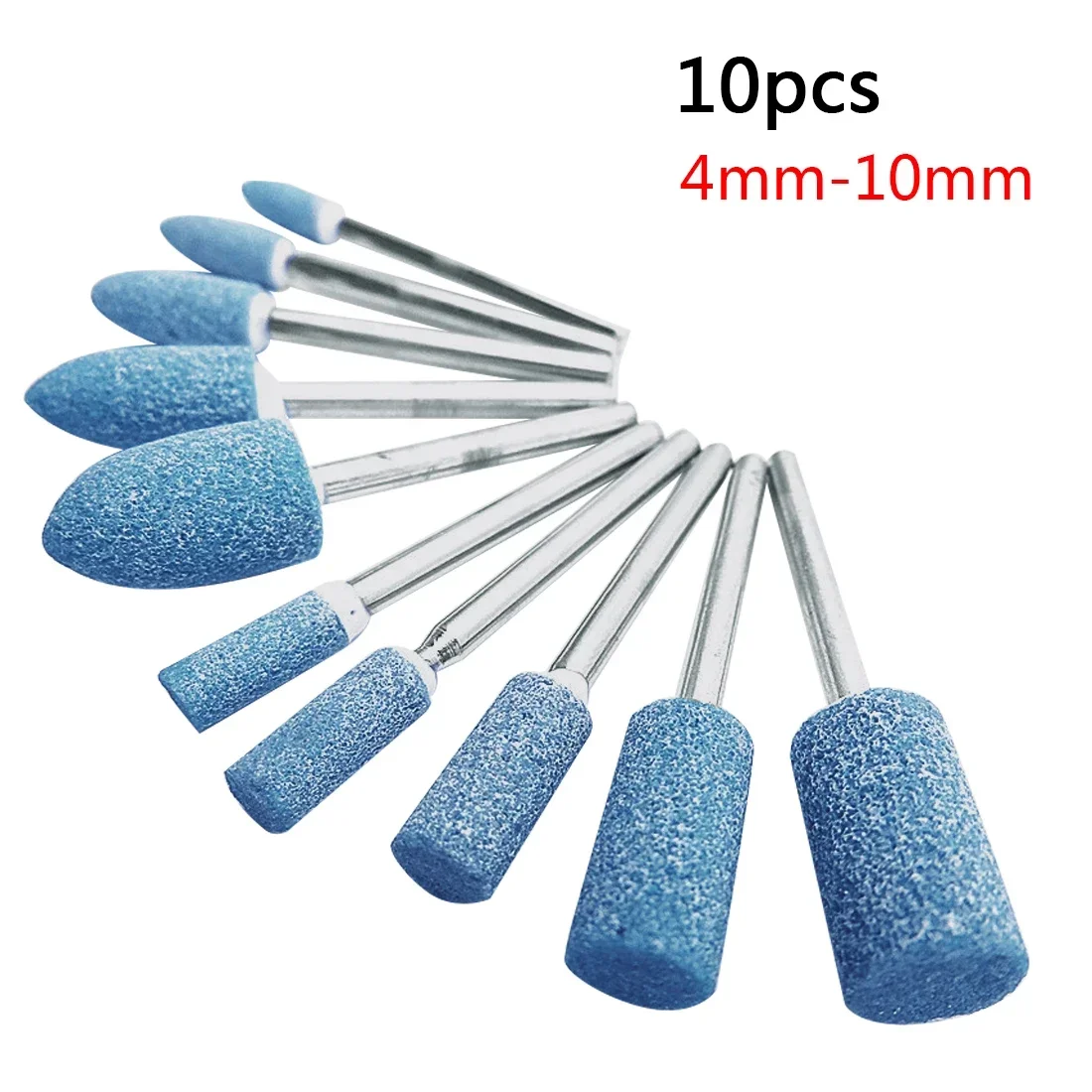 10Pcs Abrasive Mounted Wheels – Grinding & Polishing Heads for Dremel Rotary Power Tools, Electric Grinder Stones