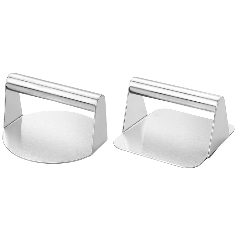 Stainless Steel Grill Press Non Stick Meat Press Hamburger Smasher Tool for Smashburger Bacon Ground Beef Meat Sausage