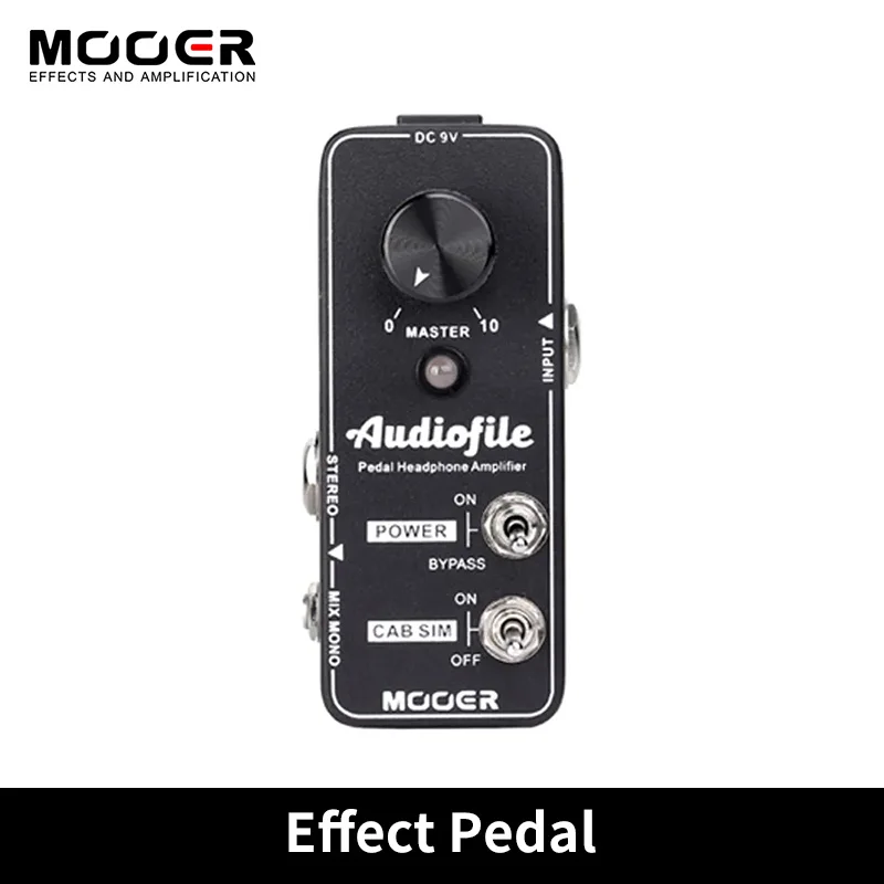 

MOOER Audiofile Headphone Amplifier Effect Pedal Built-in Analog Speaker Cabinet Simulation True Bypass Metal Amp Guitar Pedal
