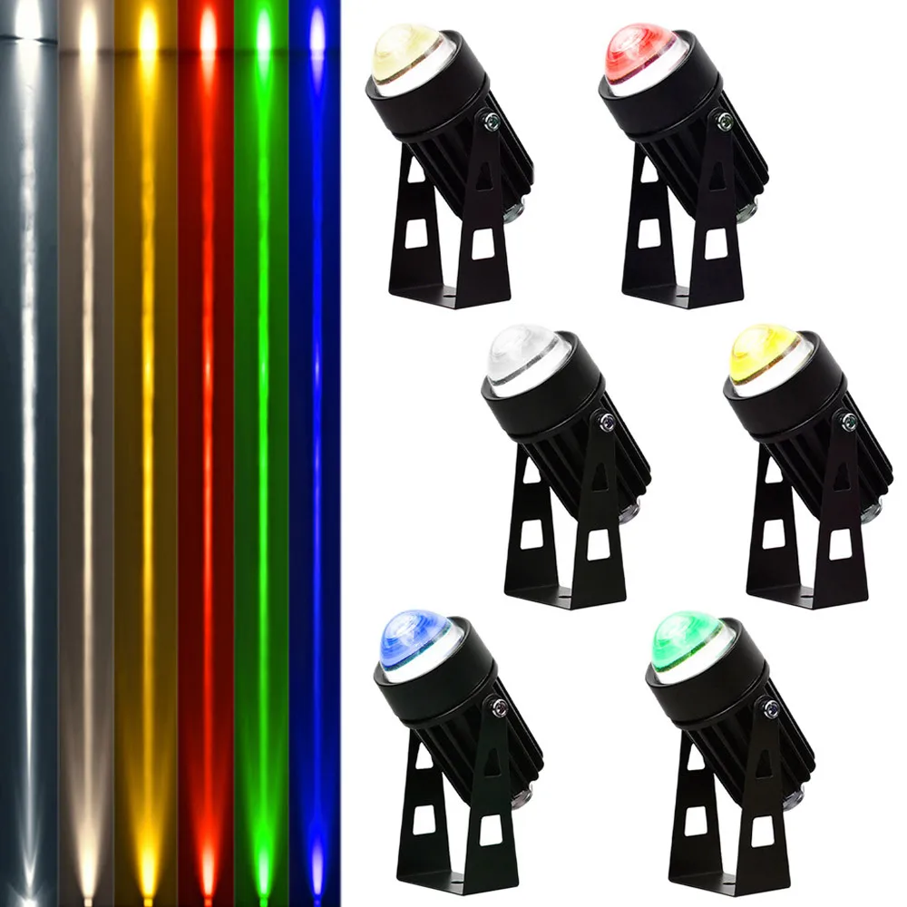 Outdoor LED Wall Spotlights 3W 10W Landscape Lighting AC220VDC12V Red Green Blue RGB Spotlights IP65 Waterproof a Beam of Light 2