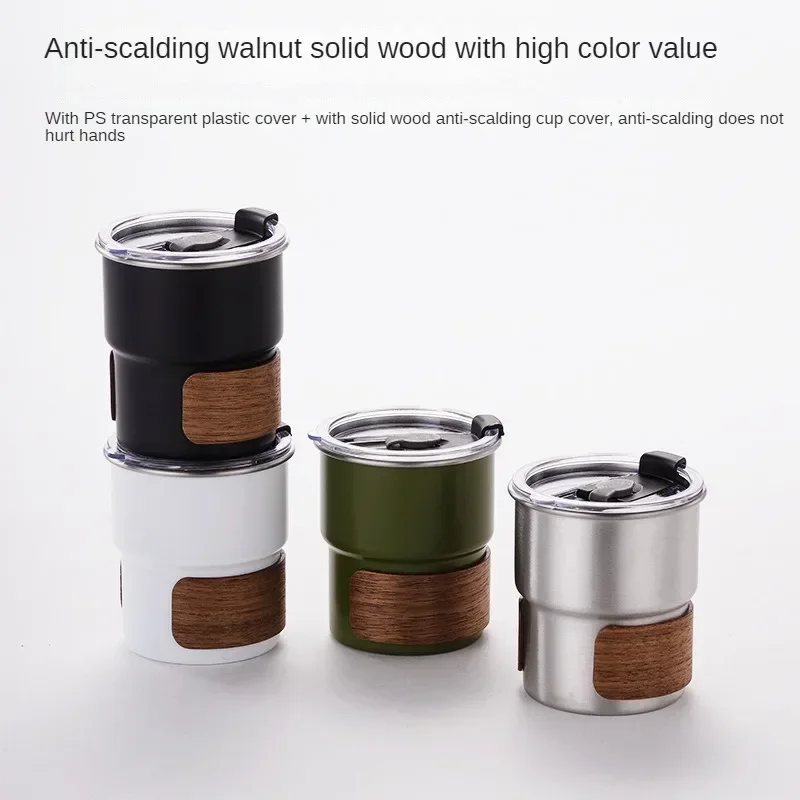 300ml Stainless Steel Coffee Mug with Lid for Outdoor Camping coffee cup,coffee mug