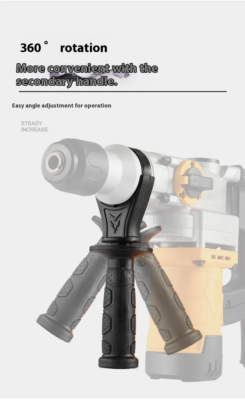 Multi-function Impact Drill Household Electric Hammer and Pickaxe All Copper Mot