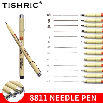 TISHRIC Sketching Pen Micron Liners Needle Pen Fineliner Drawing Liner Art Micron Marker Pen Waterproof Hand-Drawn Signature Pen