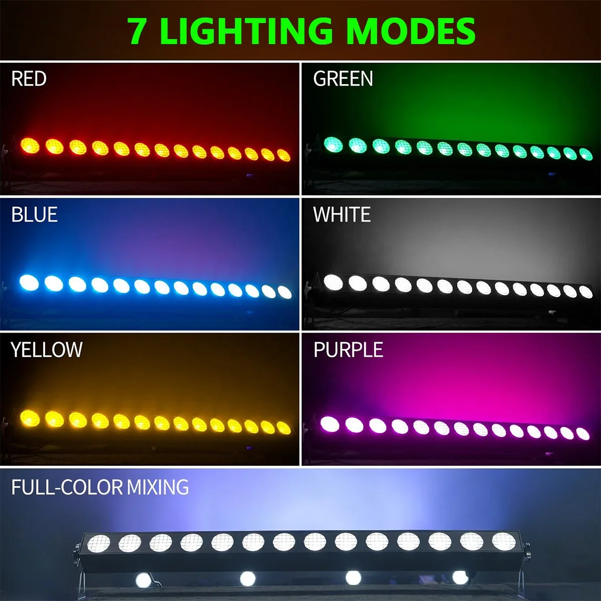14X20W RGBW COB LED Wall Washer Light Horse-Race Effect Stage Light DMX Backgrou