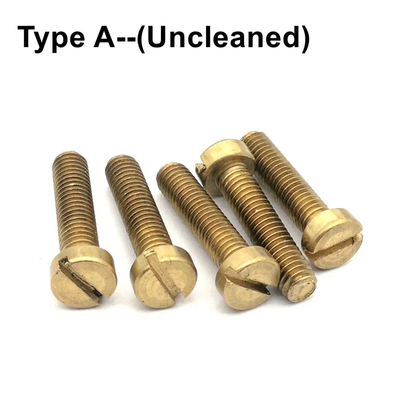 Brass Slotted cheese head screw GB65 and DIN84 Brass screw bolt M2 M2.5 M3 M4 M5 M6 M8 brass screw brass screws