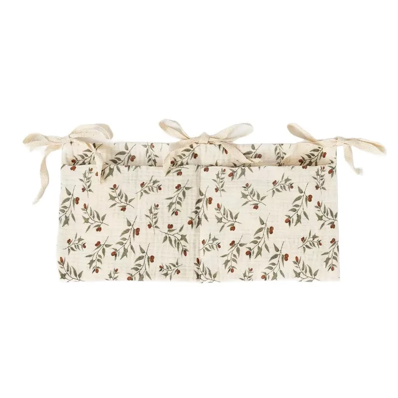 Organizer per Culla, Borsa Portaoggetti per Lettino con 2 Tasche, Borsa Appendibile per Pannolini e Giocattoli, Organizzatore per Passeggino - immagine 5