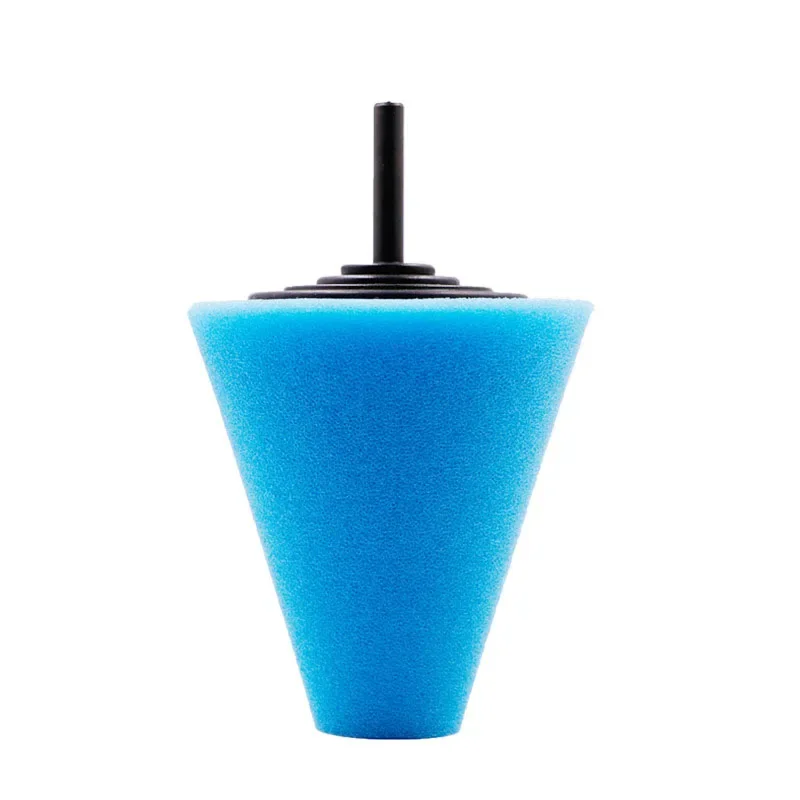 Auto Wheel Polishing Sponge Used for Electric Drill 3inch Burnishing Ball Polishing Cone Car Hub Buffing Sponge Pad