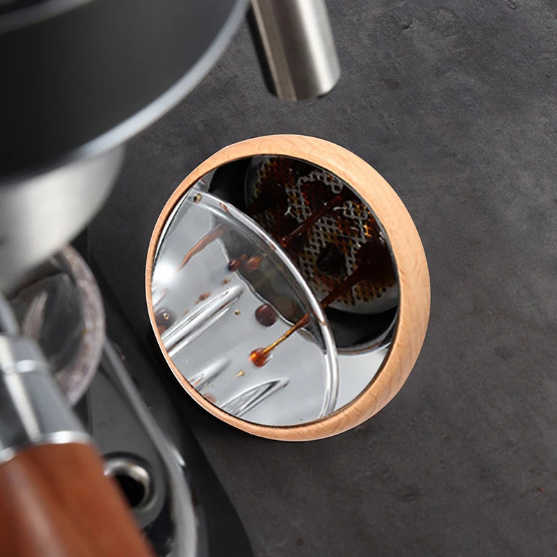 Espresso Lens Flow Rate Observation Wooden Base Coffee