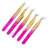 1 Pc Eyelash Tweezers Ice Flower Anti-static 3D Accurate Eyebrow Grafting False Lashes Extension Supplies Makeup Tweezer Tools 6