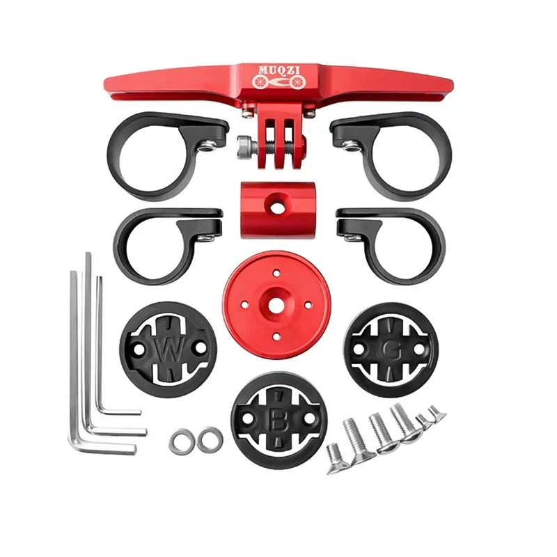 MUQZI Bike Computer Mount 22.2-25.4mm Universal Handlebar Adapter for Garmin/Bryton/Wahoo, Cycling GPS Holder Bicycle Accessorie